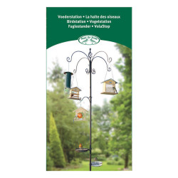 Esschert Design Birds' resting place. Hook for any bird accessory. Height 300cm. Bird feeding station