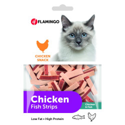 Flamingo Pet Products chicken and fish sandwich treat 85 g bag for cats Nourriture
