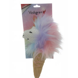 Vadigran Unicorn ice cuddly toy 28 cm, dog toy. Plush for dog