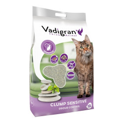 Vadigran Lettiera per gatti Bentonite Sensitive senza profumo. 12 litri o 12 kg. di lettiera per gatti. VA-14011 Cucciolata
