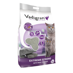 Vadigran Litière Bentonite Extrême Strong 12 litres soit 12 kg litière pour chat Litiere