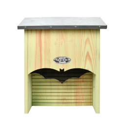 Esschert Design Bat silhouette shelter, size L. H 44 cm. bat