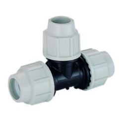 Plasson Quick-connect T-connector for hose ø 32 Compression fitting