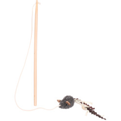 1 Vara de pesca SUAVA .20 cm. brinquedo para gato. cor aleatória. FL-561179 Varas e penas de pesca