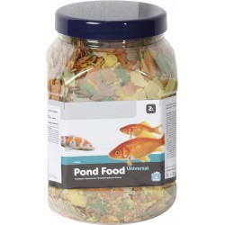 Flamingo Pet Products 2 litres, pond fish food in flakes. Food and drink