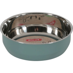 Zolux Stainless steel bowl EHOP . 200 ml . green . for rodents. Bowls, dispensers