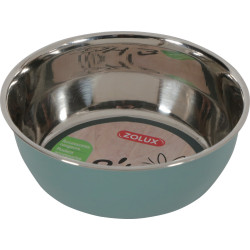 Taça de aço inoxidável EHOP . 200 ml . verde . para roedores. ZO-205145 Taças, dispensadores