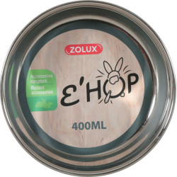 zolux Stainless steel bowl EHOP . 400 ml . green . for rodents. Bowls, dispensers