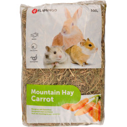 Flamingo Pet Products Carrot Mountain Hay 500 g for rodents Hay, litter, shavings