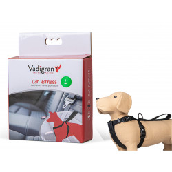 Vadigran Harness and car safety belt. Size L. for dogs. Dog Safety