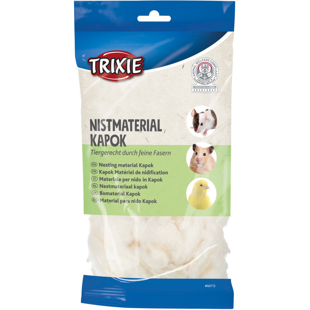 Trixie Nesting material kapok weight: 40g. for rodents. Beds, hammocks, nesters