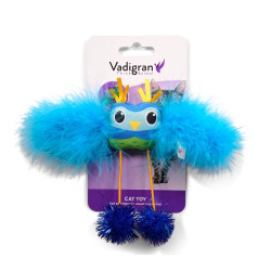Vadigran Owl toy Wingy 15 cm. for cats. Games