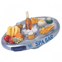 Drijvende bar voor spa of zwembad - kleur ZILVER Jardiboutique BP-00301 Spa-accessoire