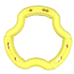 VA-13453 Vadigran Anillo de TPR amarillo vainilla de 21 cm. para perros. Juegos de recompensa caramelos