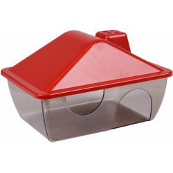 Domek dla chomika, czerwony. 15 x 11 x 9,5 cm. FL-210155 Flamingo Pet Products