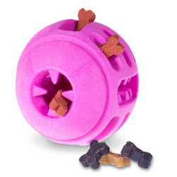 VA-13460 Vadigran Pelota de TPR rosa fresa ø 8 cm. para perros. Juegos de recompensa caramelos