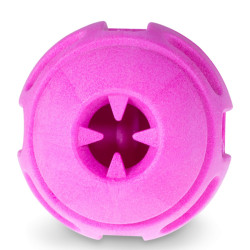 Vadigran Strawberry pink TPR ball ø 8 cm. for dogs. Games has reward candy