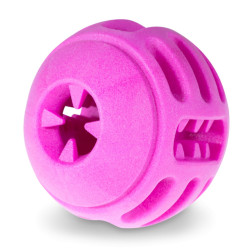 Bola de morango rosa TPR ø 8 cm. para cães. VA-13460 Jogos de recompensas doces