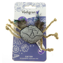Vadigran Crabe Seawies 8 cm jouet pour chat Jeux avec catnip, Valériane, Matatabi