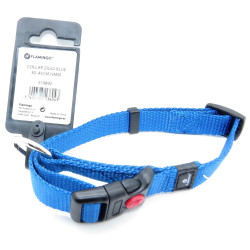 Colar Ziggi azul 30 -45 cm. 15 MM . tamanho S . para cão. FL-519892 Colarinho de nylon