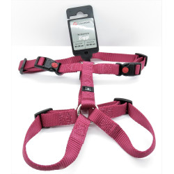 Flamingo Harness H Ziggi cherry red neckband 35 -50 cm 15 MM size S/M for dogs dog harness