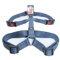 Flamingo Harness H Ziggi blue granite neckband 60 -85 cm 25 MM size XXL for dogs dog harness