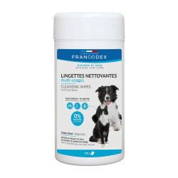 Francodex Lingettes nettoyantes multi-usages pour chien et chat Hygiène et santé du chien
