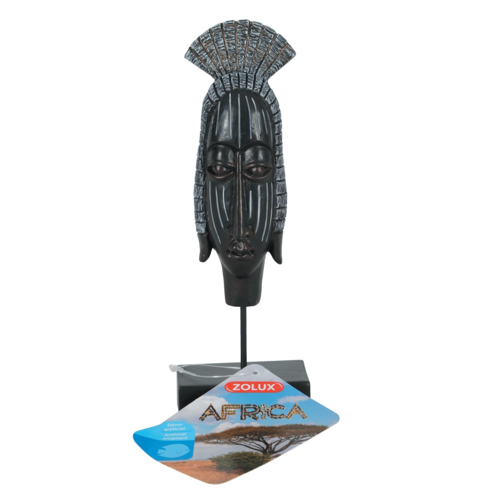 zolux Africa mask decoration Woman size M. Aquarium. Statue
