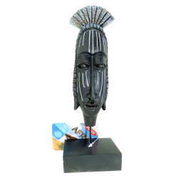Decoração de máscaras África Mulher tamanho L. Aquário. ZO-352218 Statue