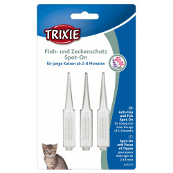 Trixie Protection anti-tiques et puces, Spot-On, pour chatons de 2 à 8 mois Antiparasitaire chat