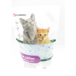 FLAMINGO Litière silica granules moyen. 5.5 litres litière pour chat Litiere