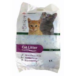 FLAMINGO Litière silica granules moyen 17 litres soit 7 kg litière pour chat Litiere