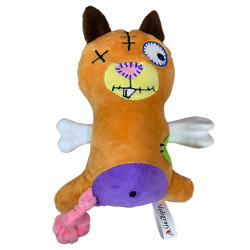 Vadigran Scary squirrel plush with bone 17.5 cm. Dog toy. Plush for dog