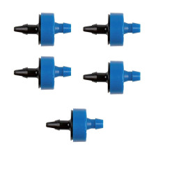 Set van 5 RAIN BIRD XB 2L/H Blauwe zelfregulerende druppelaars jardiboutique JB-32210066-X05 Druppel voor druppel