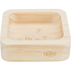 Trixie Wooden bowl of 60 ml. 8 x 8 cm. for rodents. Bowls, dispensers