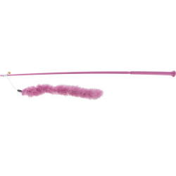 Trixie Fishing rod XXL with feather boa, size 65 cm. for cats. Cannes à pêche et plumes