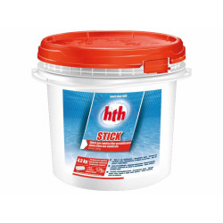 HTH Stick- Hypopchlorite - Chlore 300 gr - Pot de 4,5 Kg Produit de traitement