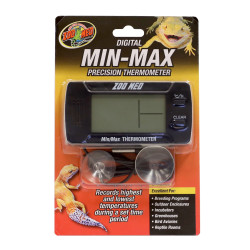 Zoo Med Thermomètre digital de précision mini maxi TH-32 E pour reptiles Thermomètre