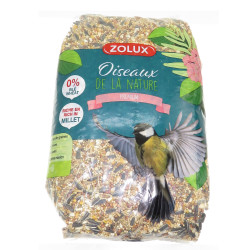 Zolux Graines nourriture mélange premium riche en millet 2.5 kg pour oiseaux Nourriture graine