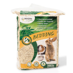 BEDDING Hennep Mulch 2,8 KG voor konijnen en knaagdieren Vadigran VA-3191 Knaagdier hooi