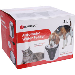 Fonte com sensor preto Adriana de 2 litros para cães e gatos. FL-561213 Fontanário