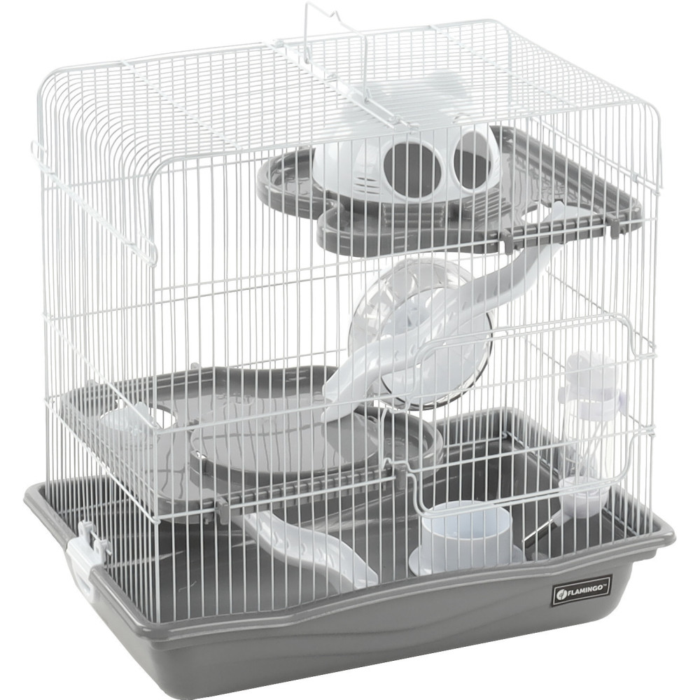 Flamingo Hamster cage Binky grey 45 x 30 x 44.5 cm Cage