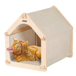 Zolux Maisonnette Cat lodge 2,Taille 41.5 x 31 x 37 cm pour chat Igloo chat