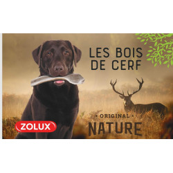 zolux Deer antler chew stick Sliced Easy, approx. 18 cm, for dogs - 20 kg. Chewable candy