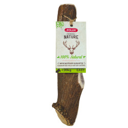 ZO-482318 zolux Palo de asta de ciervo Easy, de unos 18 cm, para perros de menos de 20 kg. Caramelos masticables