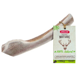 zolux Deer antler chew stick Sliced Easy, approx. 18 cm, for dogs - 20 kg. Chewable candy