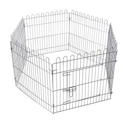 Vadigran Box esagonale con rete 60 x 60 cm per cucciolo e coniglio VA-18019 Recinto per cani