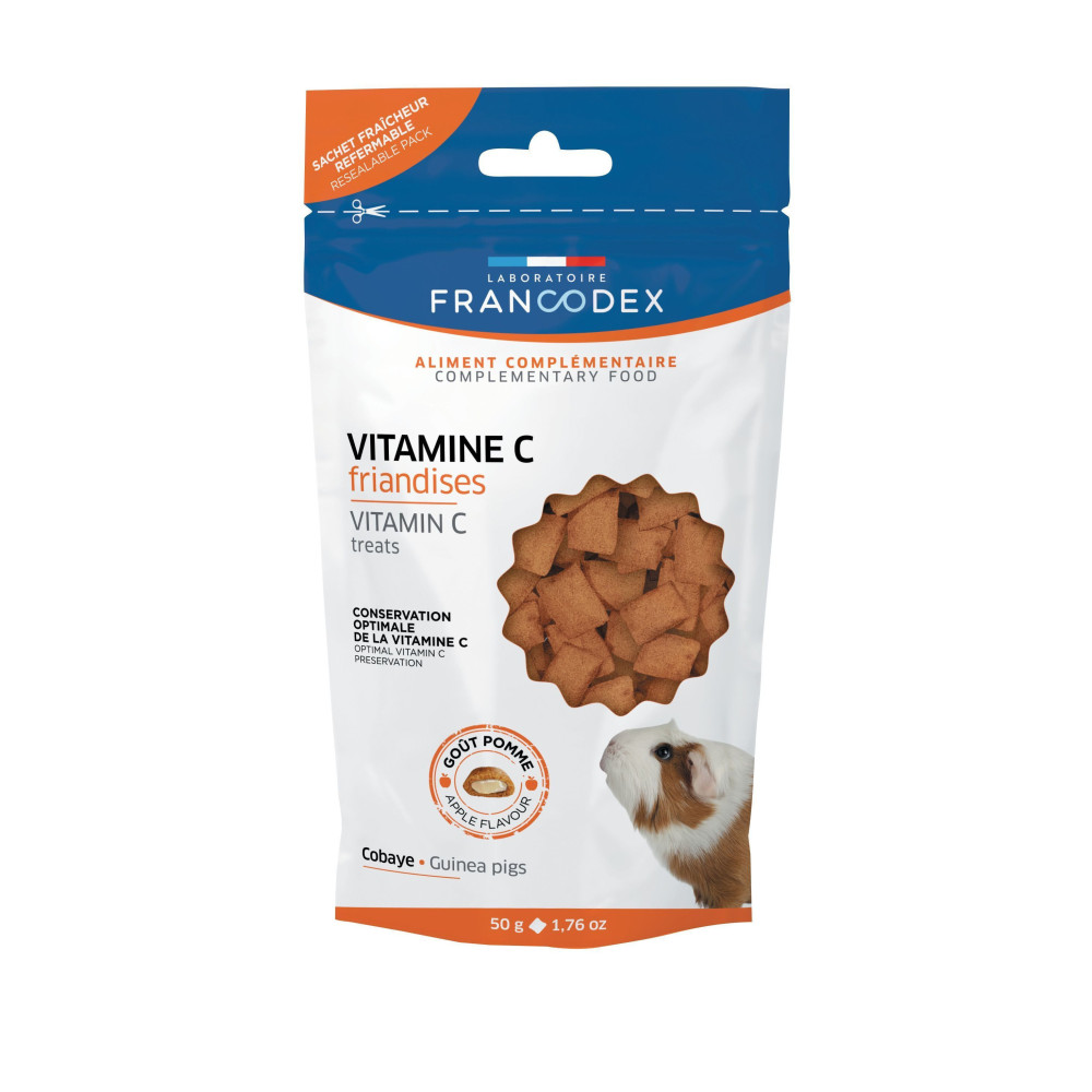 Francodex Vitamin C Treats For Guinea Pigs 50g Snacks and supplements