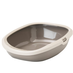 savic Gizmo taupe litter box, 44 x 35.5 x 12.5 cm, for cats Litter boxes