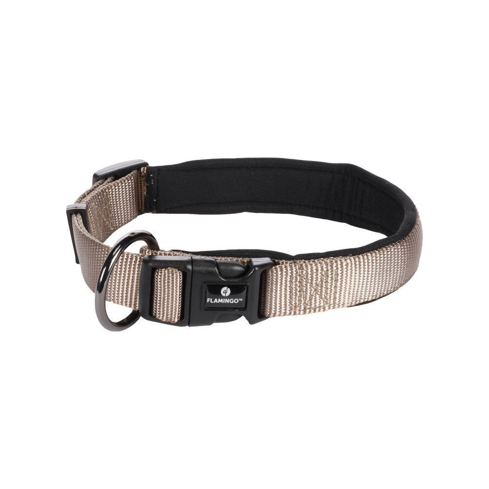 Flamingo Pet Products ABBI collar taupe XS/S. For dogs. Nylon collar